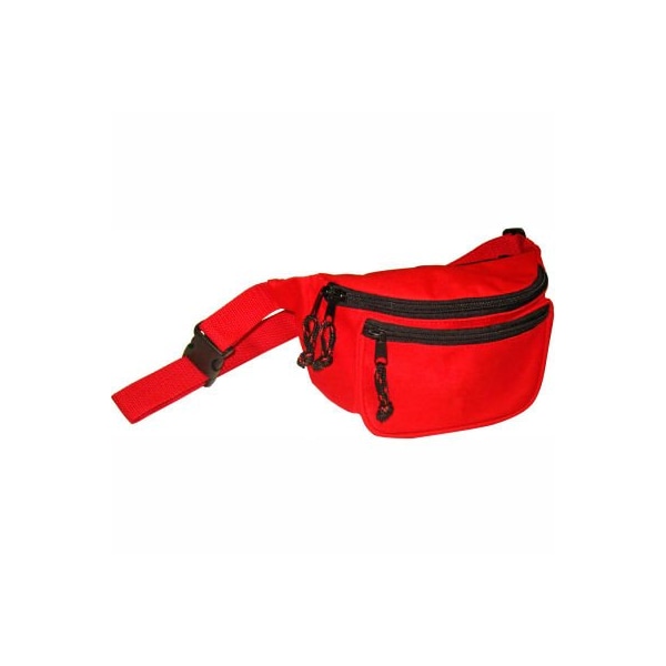 Kemp Usa Kemp Fanny Pack With Screenprint Guard, Red, No Logo, 10-103-RED-NL 10-103-RED-NL - main